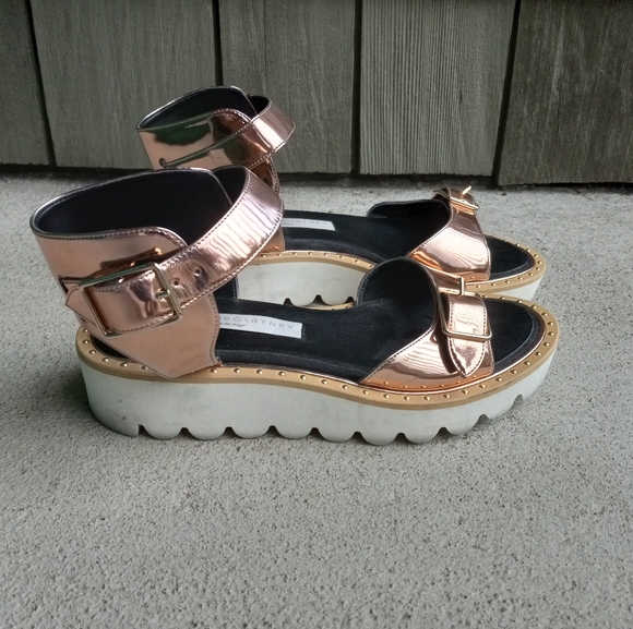 Stella Mccartney Odette Rose Gold  Sandals - Picture 2 of 11